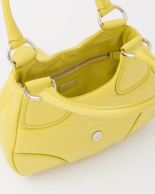Prada Moon padded nappa-leather bag -Citron Green