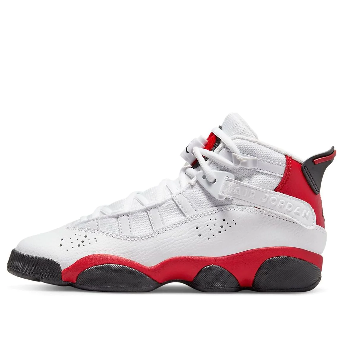 (GS) Air Jordan 6 Rings 'White University Red' 323419-126
