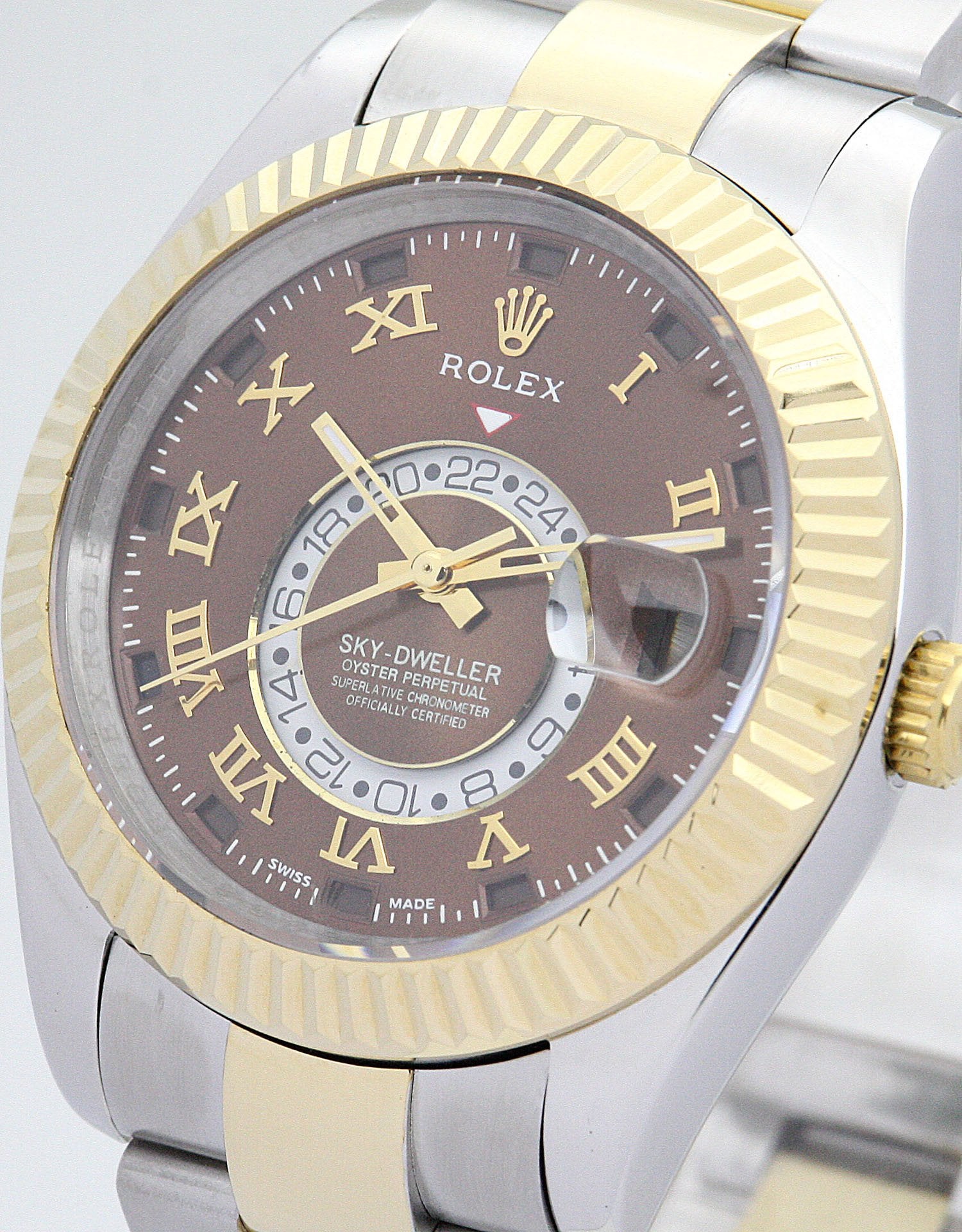 Replica Rolex Sky-Dweller 42mm Brown Dial 326938-2
