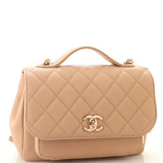 Chanel Business Affinity Flap Bag Quilted Caviar Small