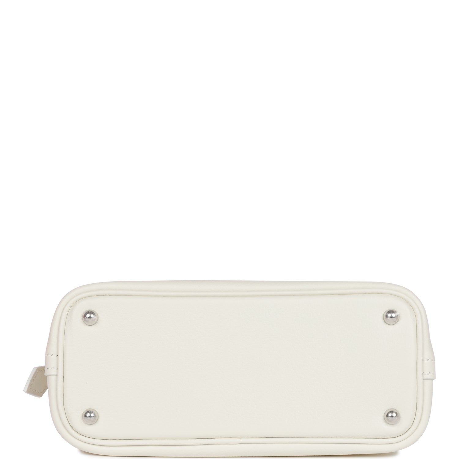 Hermès 1923 Bolide 25 White Evercolor Verso Palladium Hardware