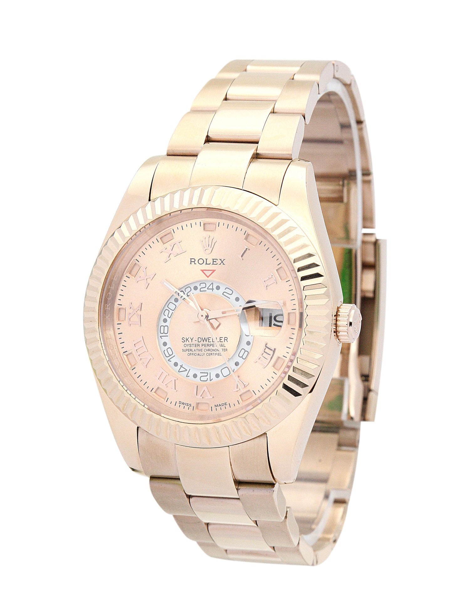 Replica Rolex Sky-Dweller 42mm Champagne Dial 326938-2