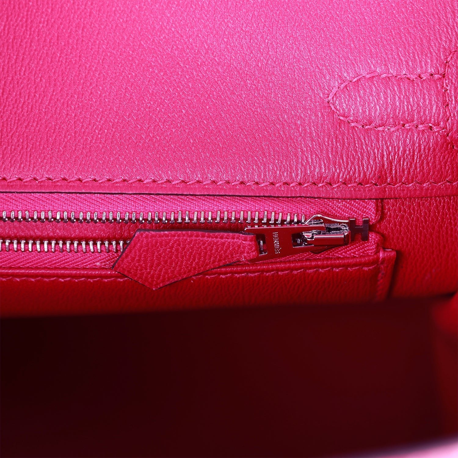 Hermès Birkin 25 Rose Mexico Shiny Porosus Crocodile Palladium Hardware