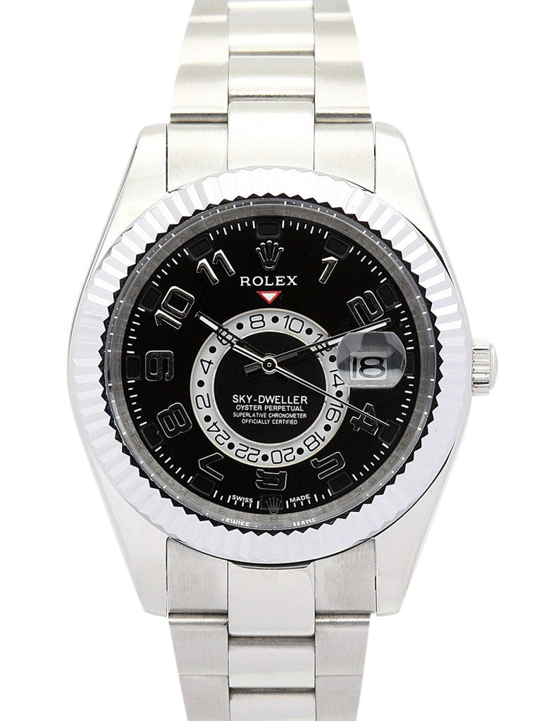 Replica Rolex Sky-Dweller 42mm Black Dial 326938