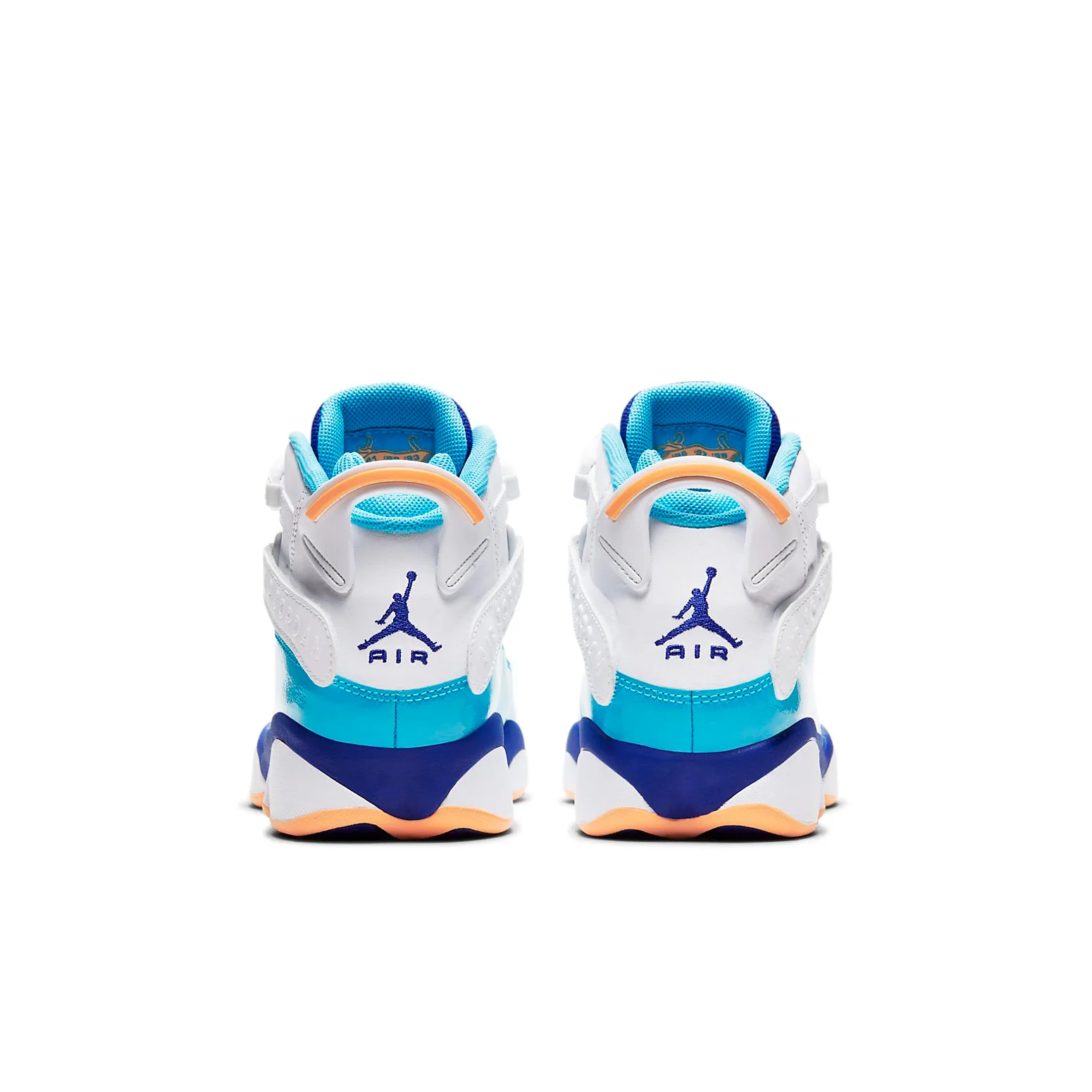 (GS) Air Jordan 6 Rings 'White Blue Orange' 323399-105