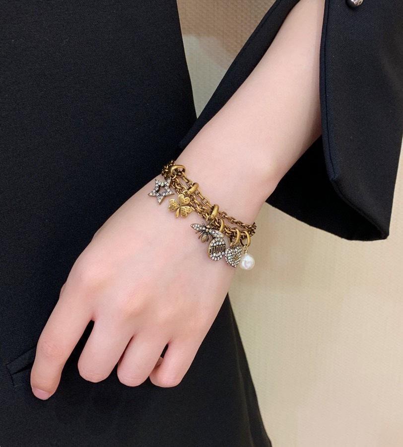 Crystal Clover Star and Heart Charm Ladies Necklace