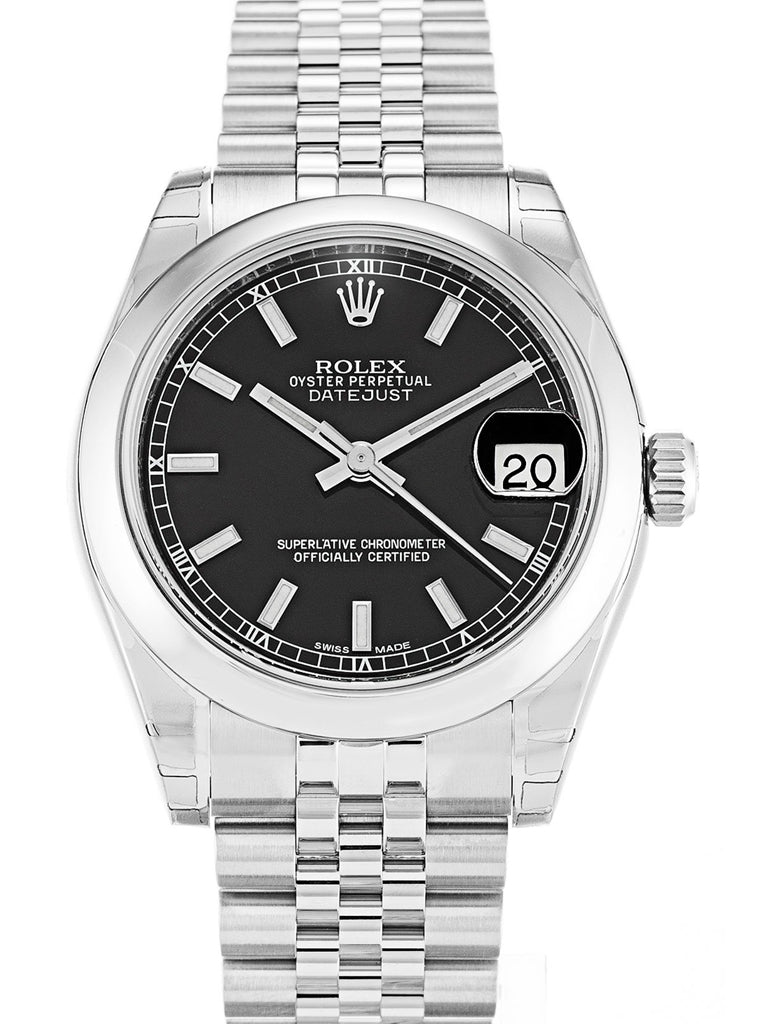 Replica Rolex Lady-Datejust 31mm Black Dial 178240-3