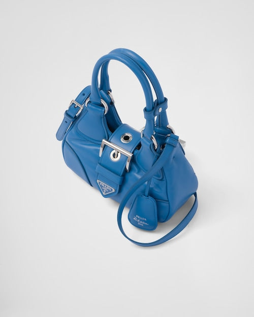 Prada Moon padded nappa-leather bag - Light Blue