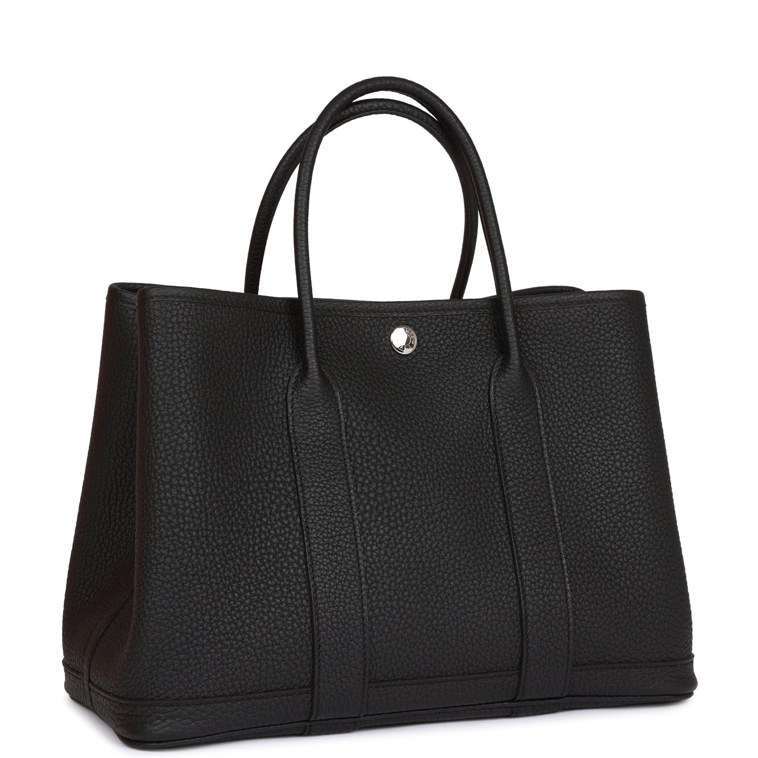 Hermès Garden Party 30 Black Negonda Palladium Hardware