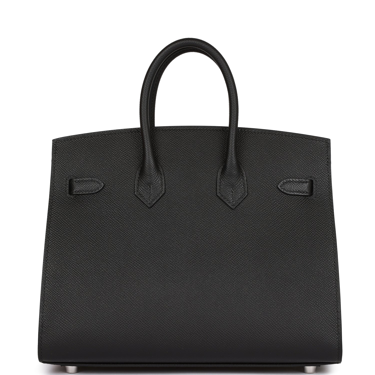 Hermès Birkin Sellier 25 Black Epsom Palladium Hardware