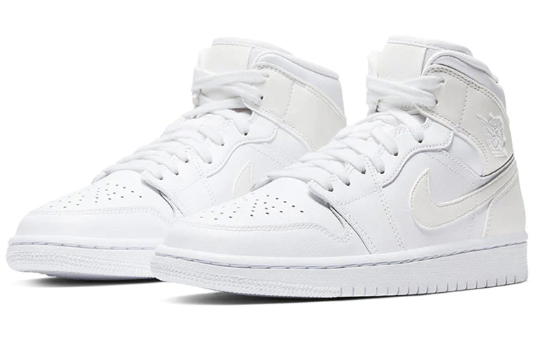 (WMNS) Air Jordan 1 Mid 'White Ivory' BQ6472-112