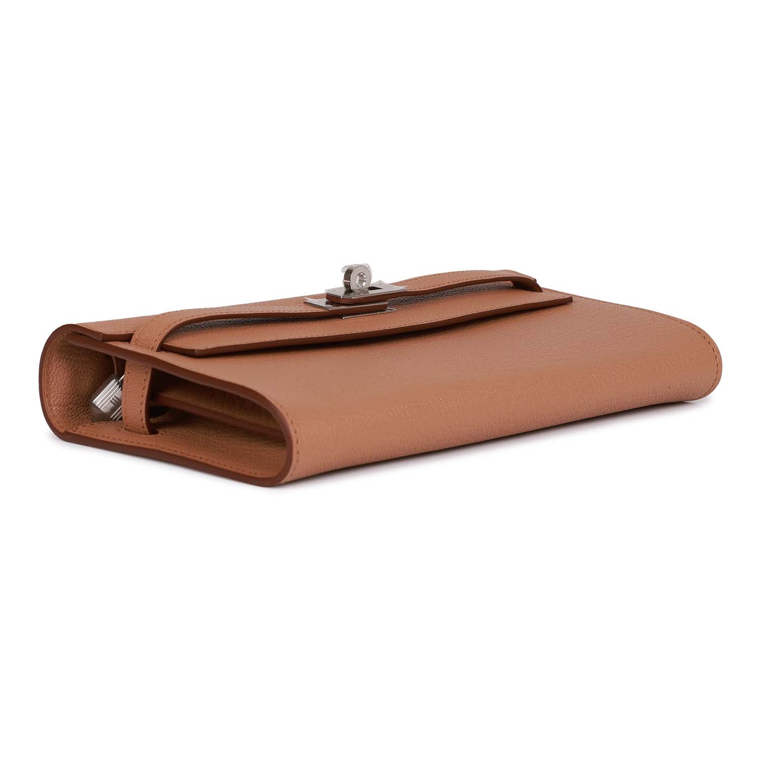 Hermès Kelly Wallet To Go Quebracho Chevre Palladium Hardware