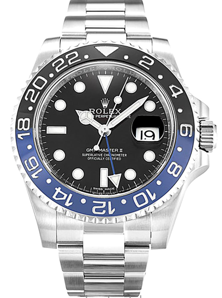 Replica Rolex GMT-Master II 40mm Black Dial 116710BLNR Batman