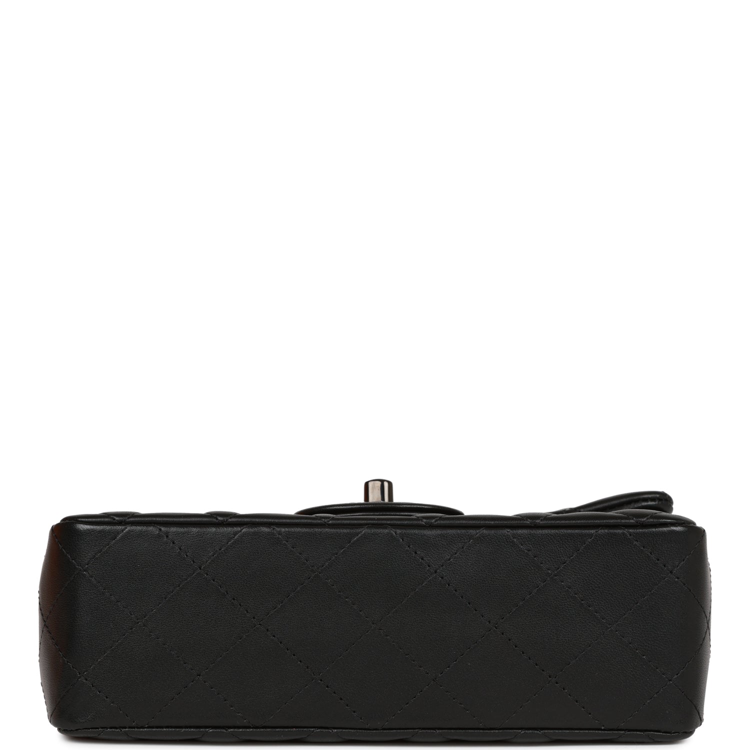 Mini Rectangular Flap Bag SO Black Lambskin Black Hardware for MR