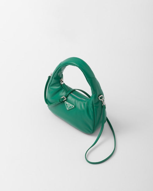 Prada Soft padded nappa leather mini-bag - Mango