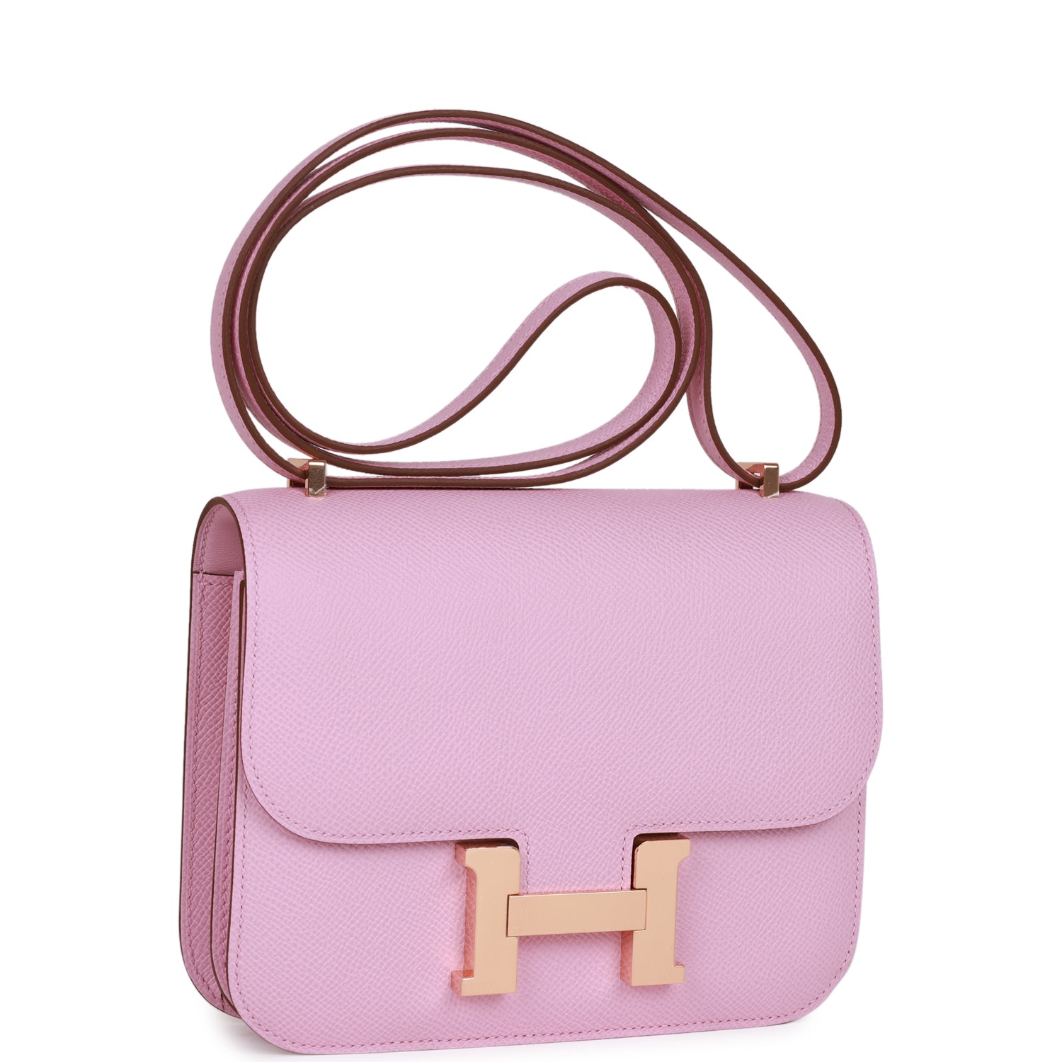 Hermès Constance 18 Mauve Sylvestre Epsom Rose Gold Hardware