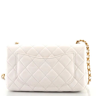Chanel Pearl Crush Flap Bag Quilted Lambskin Mini