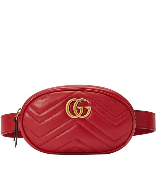Gucci GG Marmont Matelasse Leather Belt Bag 476434