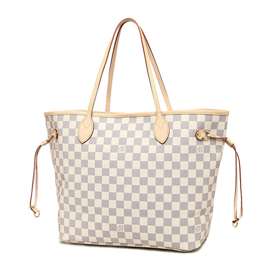 Louis Vuitton N51108 Neverfull GM Shoulder Bag Damier Azur Canvas