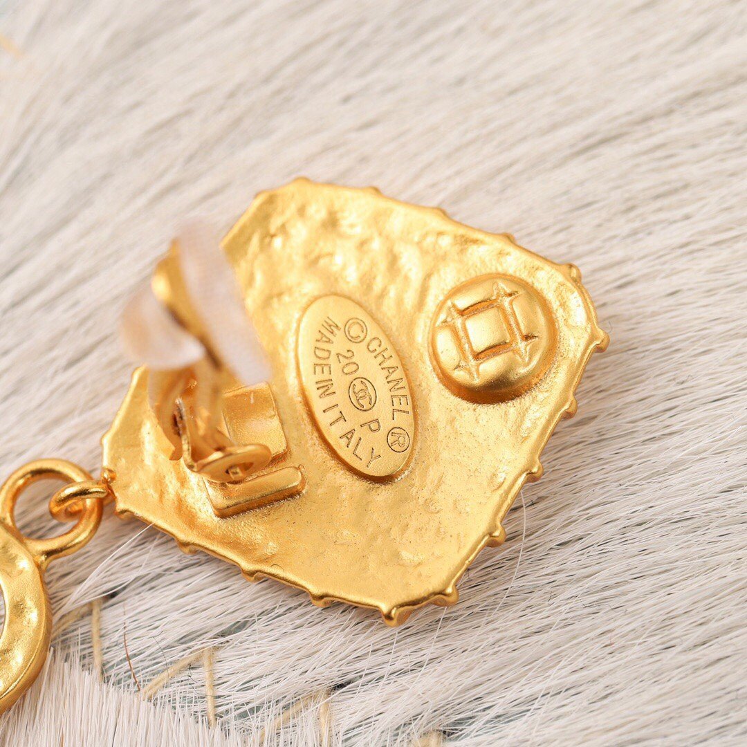 Fashion Golden Letter Pendant Earrings