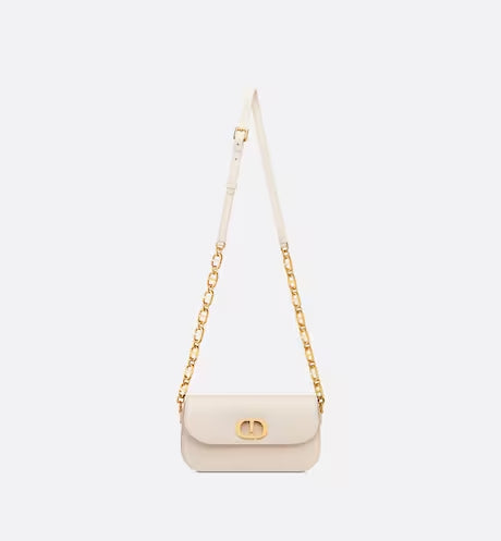30 MONTAIGNE AVENUE BAG Dusty Ivory Box Calfskin