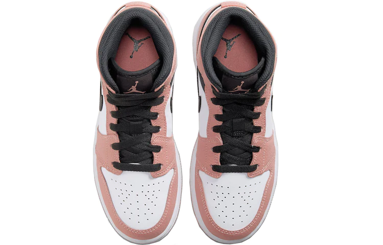 (GS) Air Jordan 1 Mid 'Pink Quartz' 555112-603