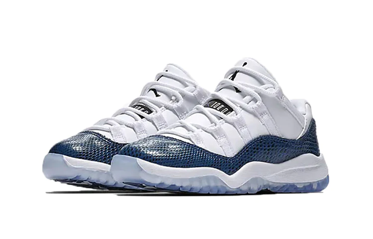 (PS) Air Jordan 11 Retro Low 'Navy Snakeskin' 2019 CD6848-102