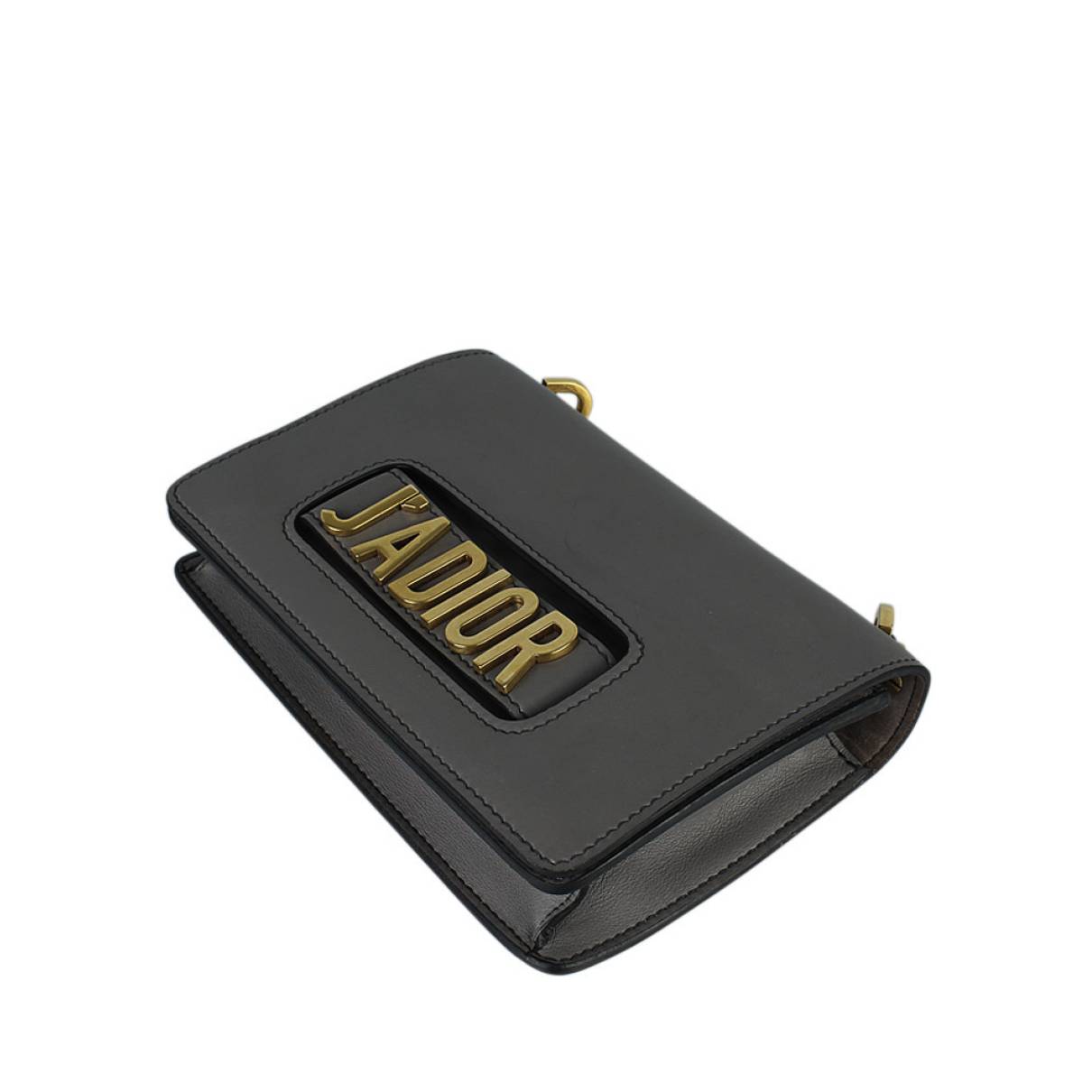 Christian Dior J'adior Gray Leather Shoulder Bag