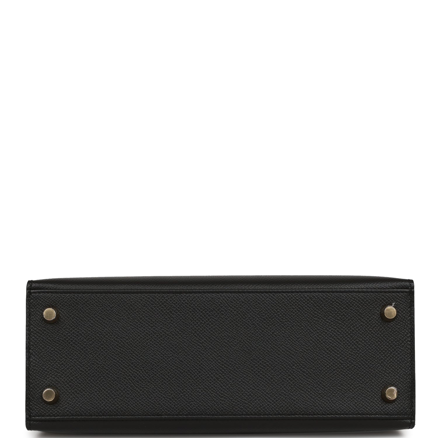 Hermès Kelly Sellier 25 Black Epsom Gold Hardware
