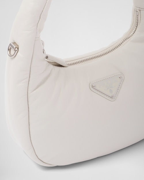 Prada Soft padded nappa leather mini-bag - White