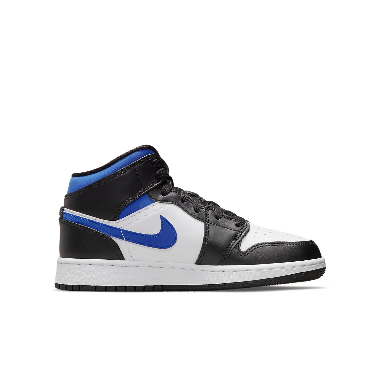 (GS) Air Jordan 1 Mid 'White Black Racer Blue' 554725-140