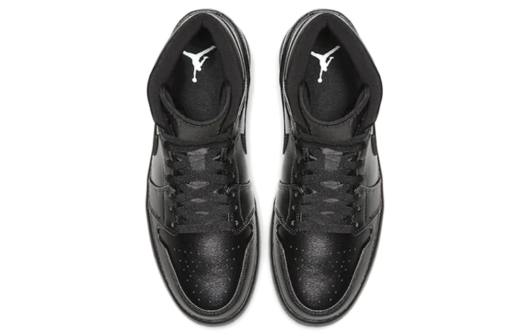 Air Jordan 1 Mid 'All Black' 554724-090