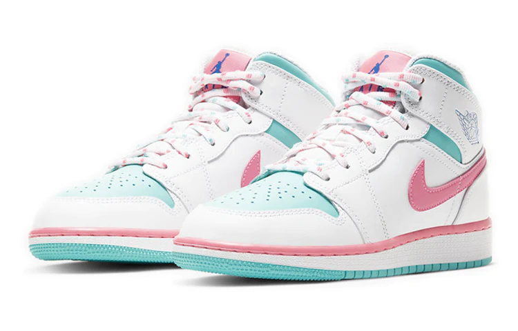 (GS) Air Jordan 1 Mid 'Digital Pink' 555112-102