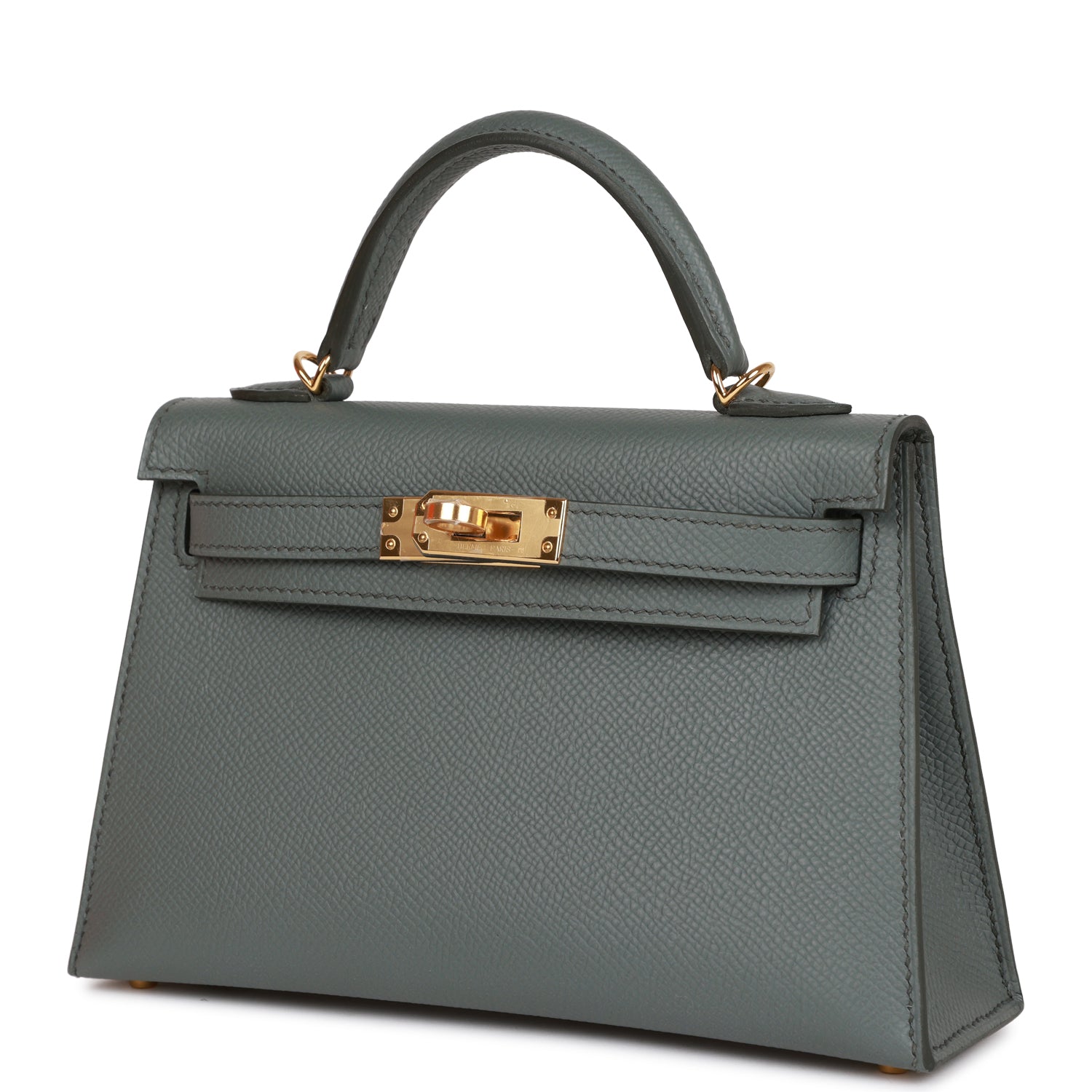 Hermès Kelly Sellier 20 Vert Amande Epsom Gold Hardware