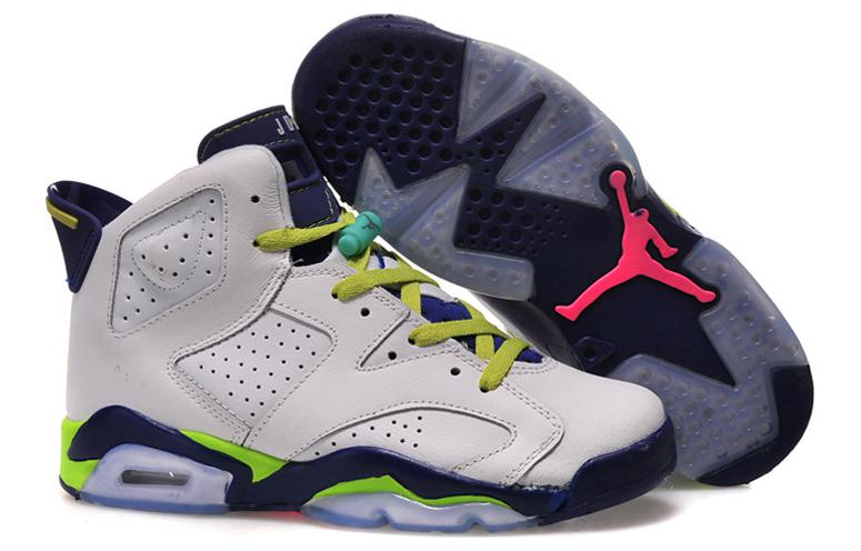 (GS) Air Jordan 6 Retro 'Fierce Green' 543390-108