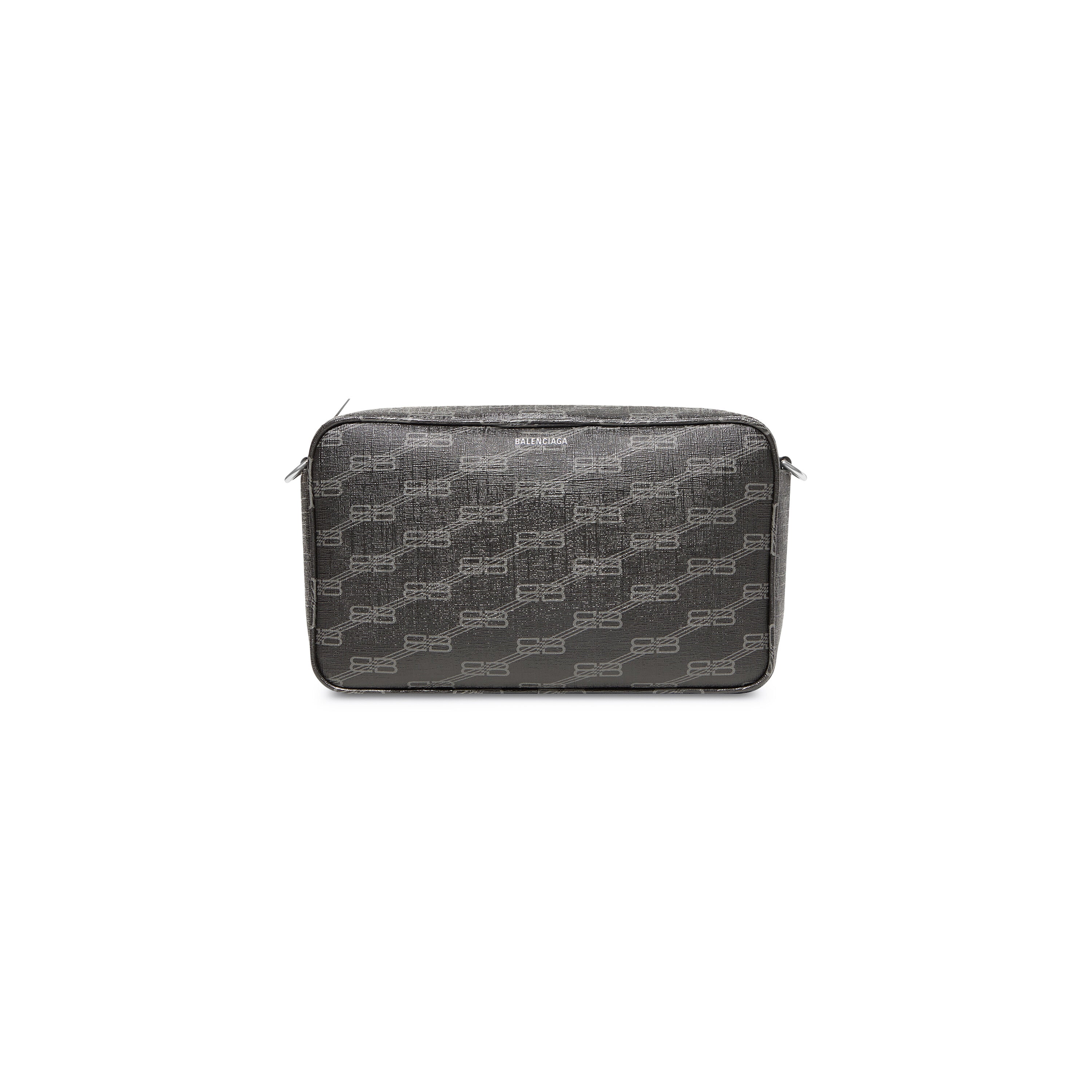 SIGNATURE MEDIUM CAMERA BAG BB MONOGRAM COATED CANVAS IN BLACK