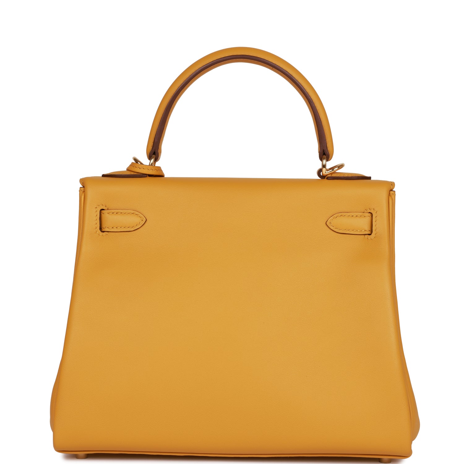 Hermès Kelly Retourne 25 Jaune Ambre Swift Gold Hardware