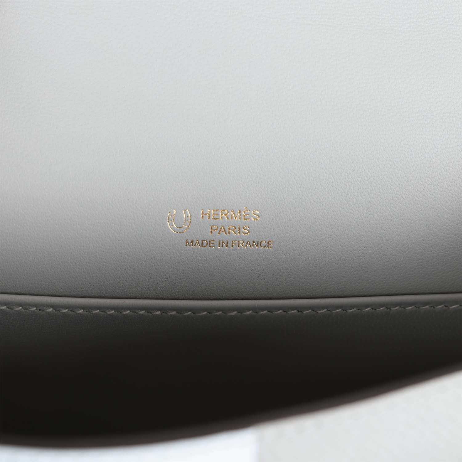 Hermès Special Order (HSS) Kelly Sellier 20 Casaque Bleu Brume and Gris Meyer Epsom Permabrass Hardware