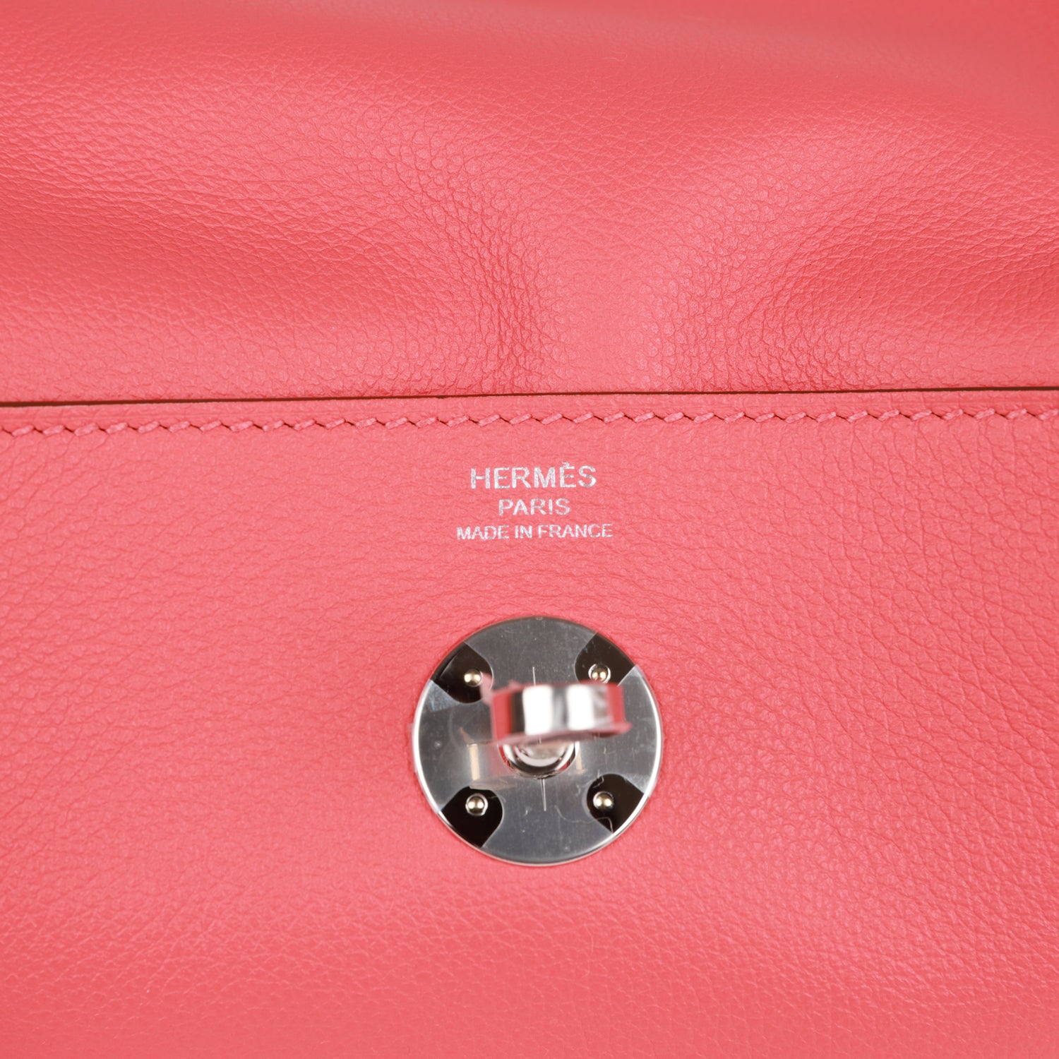 Hermès Lindy 26 Rose Texas Evercolor Palladium Hardware