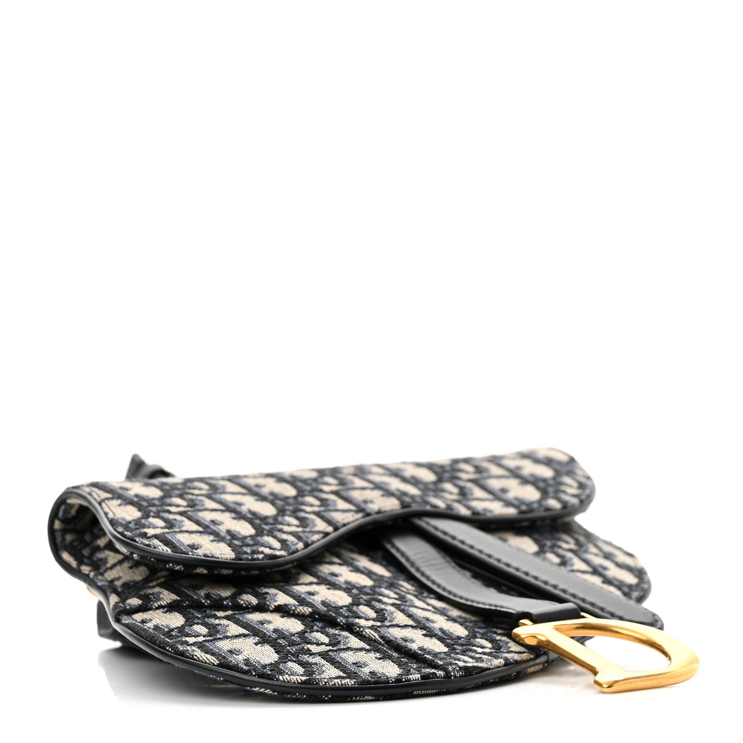 CHRISTIAN DIOR Oblique Saddle Belt Pouch Blue