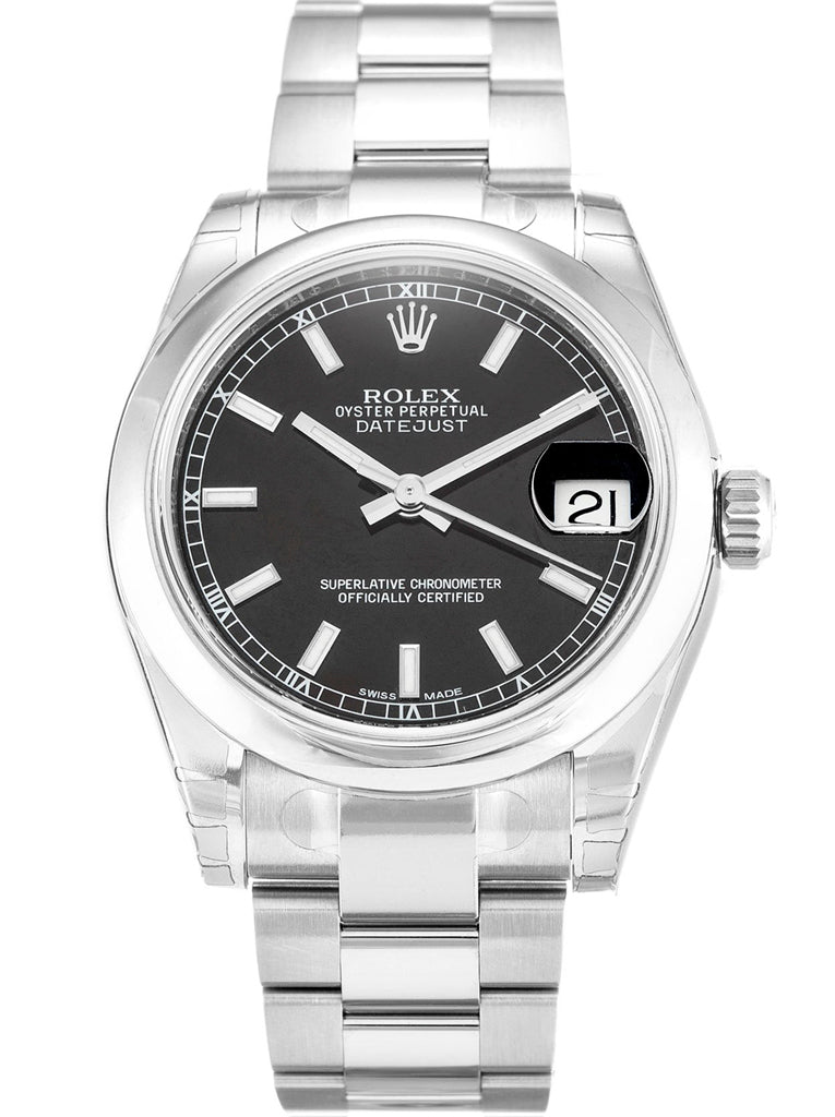Replica Rolex Lady-Datejust 31mm Black Dial 178240-2