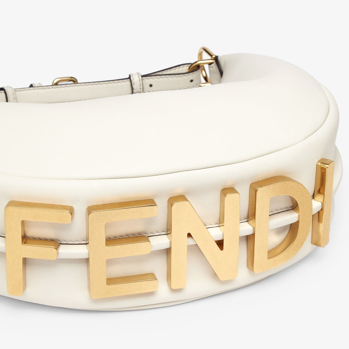 Fendi Fendigraphy Small in White Canvas