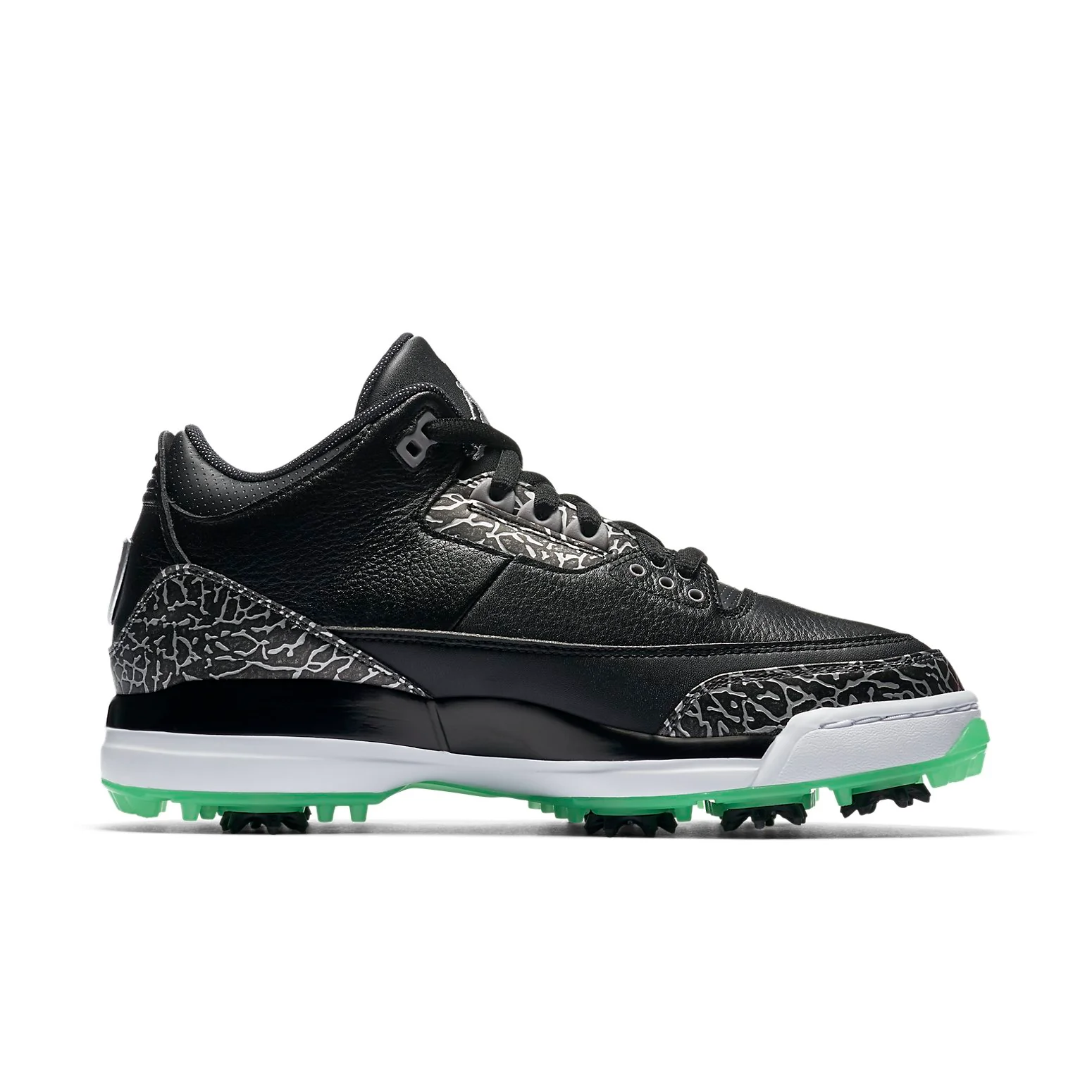 Air Jordan 3 Retro Golf Black Green Glow AJ3783-001