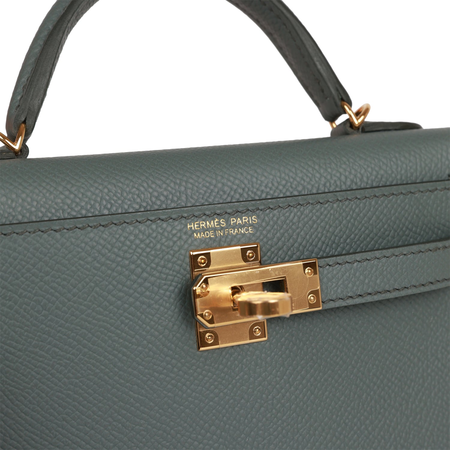 Hermès Kelly Sellier 20 Vert Amande Epsom Gold Hardware