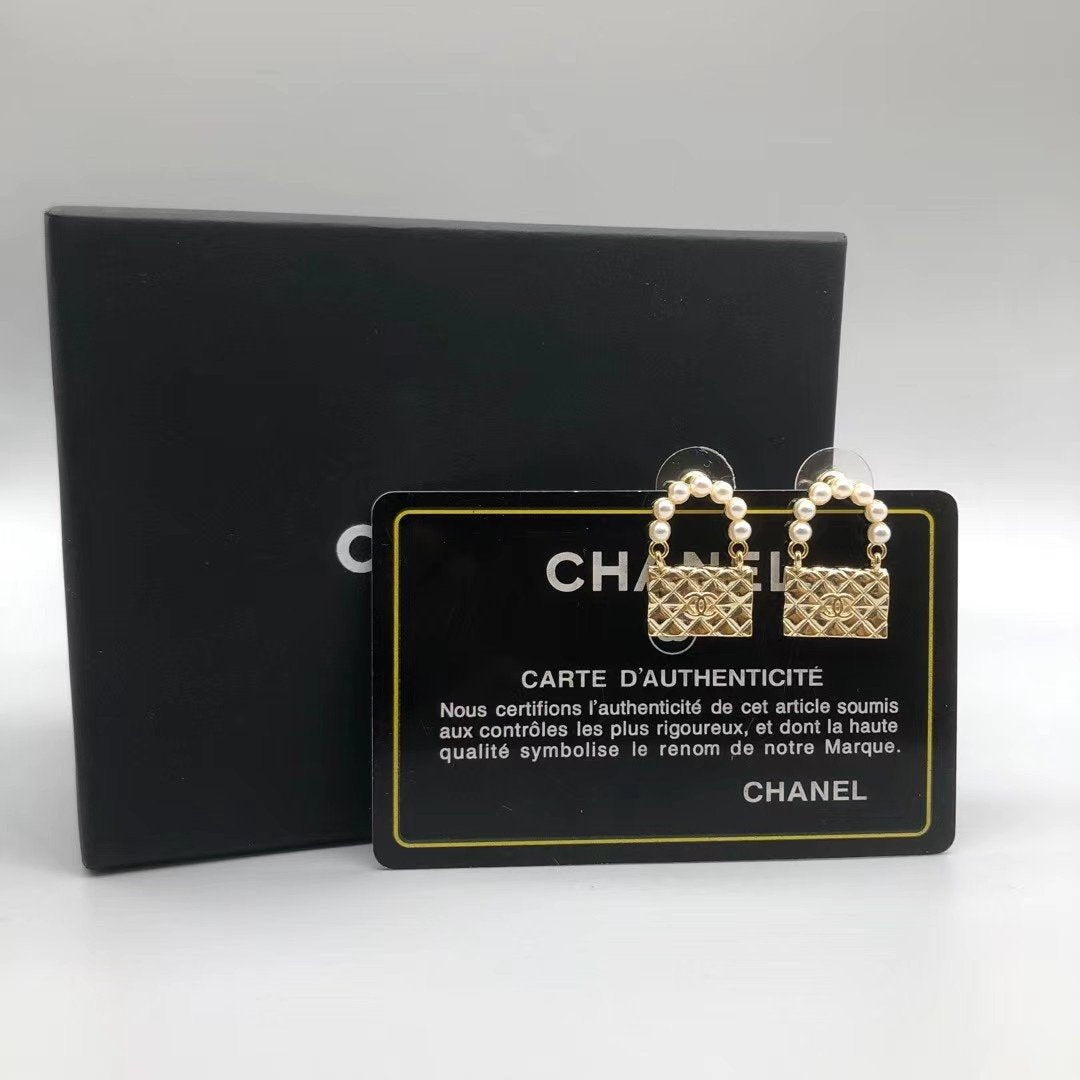 Personalized Creative Pearl Bag Earrings