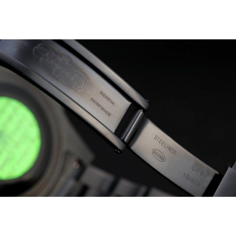 Swiss Rolex Explorer Black Ceramic Bezel Black Dial Watch 98239