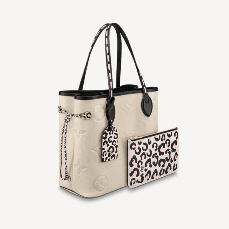 LV Neverfull MM long wallet 2-piece set deals Ref: M58525 + M80481