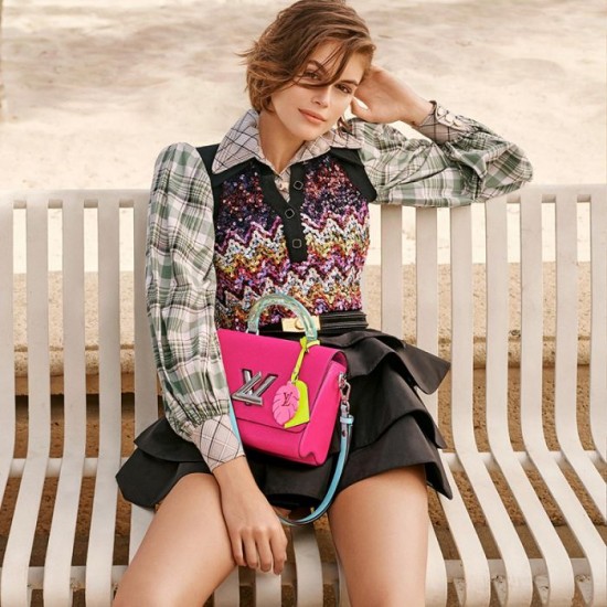 Louis Vuitton Twist MM M56131 Rose M56112 Black