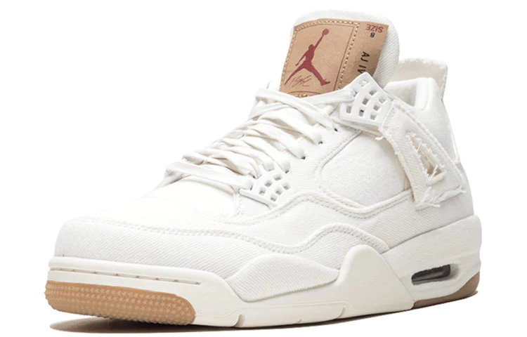 Levi's x Air Jordan 4 Retro 'White Denim' AO2571-100
