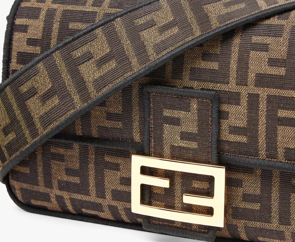 Fendi Baguette Jacquard FF fabric bag